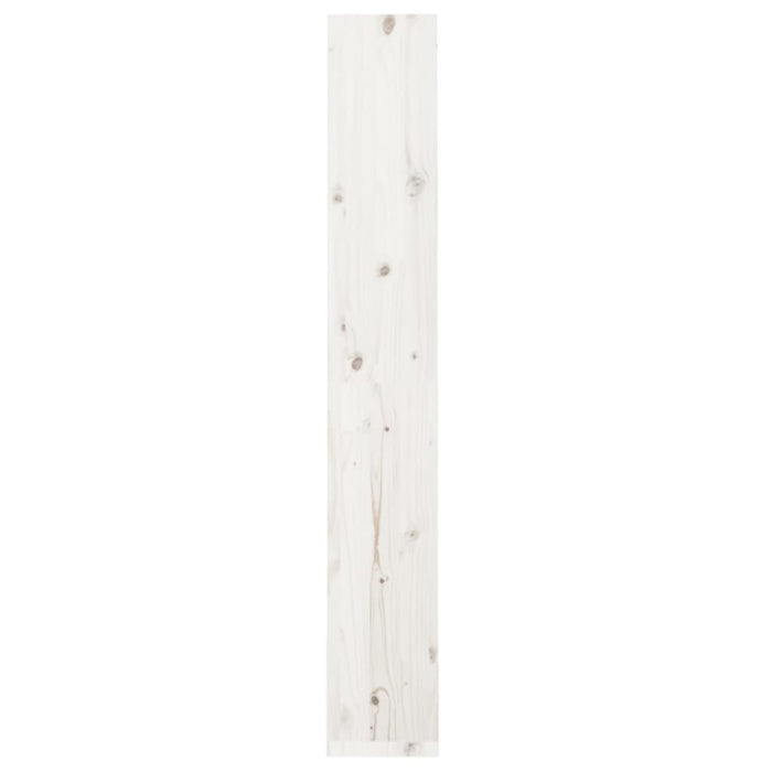 Libreria/Divisorio Bianco 60x30x199,5 cm Legno Massello di Pino cod mxl 9326