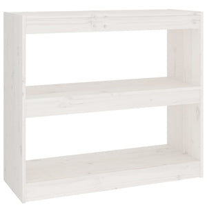 Libreria/Divisorio Bianco 80x30x71,5 cm Legno Massello di Pino cod mxl 6906