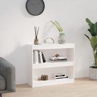 Libreria/Divisorio Bianco 80x30x71,5 cm Legno Massello di Pino cod mxl 6906