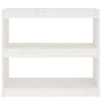 Libreria/Divisorio Bianco 80x30x71,5 cm Legno Massello di Pino cod mxl 6906