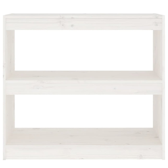 Libreria/Divisorio Bianco 80x30x71,5 cm Legno Massello di Pino cod mxl 6906