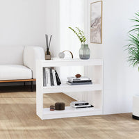 Libreria/Divisorio Bianco 80x30x71,5 cm Legno Massello di Pino cod mxl 6906