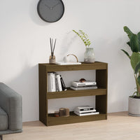 Libreria/Divisorio Miele 80x30x71,5 cm Legno Massello di Pino 808186