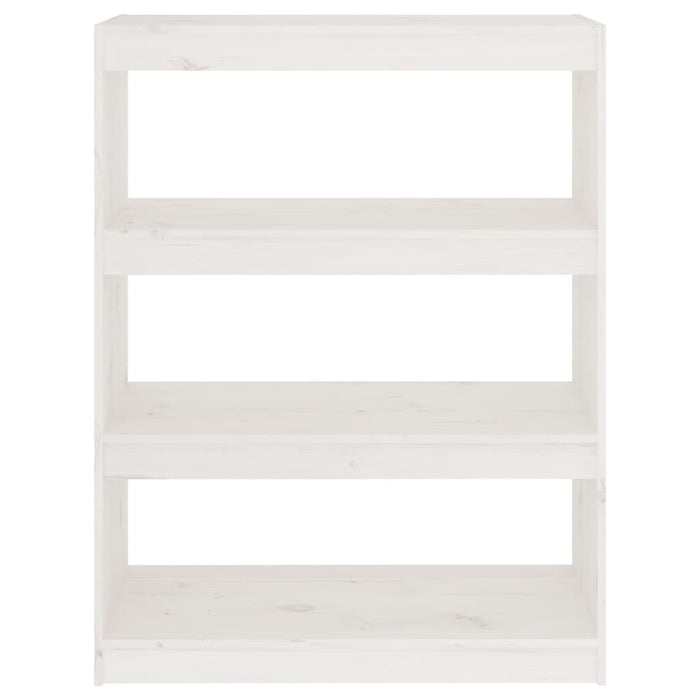 Libreria/Divisorio Bianco 80x30x103,5 cm in Massello di Pino cod mxl 12506