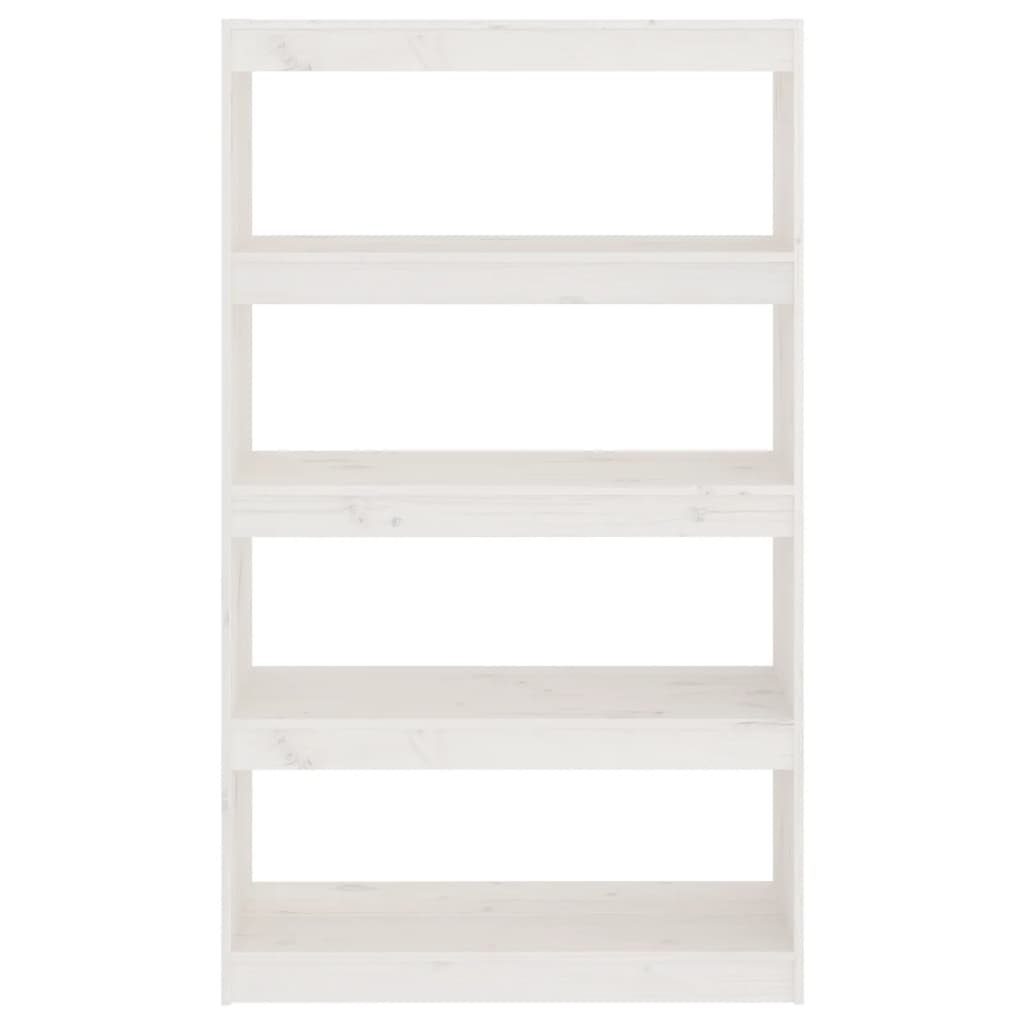 Libreria/Divisorio Bianco 80x30x135,5 cm in Massello di Pino cod mxl 16633