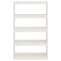 Libreria/Divisorio Bianco 80x30x135,5 cm in Massello di Pino cod mxl 16633