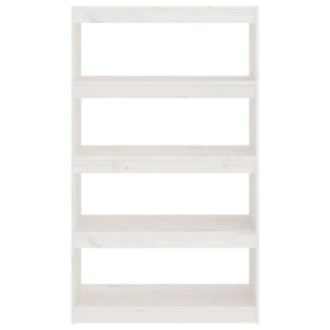 Libreria/Divisorio Bianco 80x30x135,5 cm in Massello di Pino cod mxl 16633