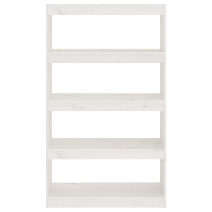 Libreria/Divisorio Bianco 80x30x135,5 cm in Massello di Pino cod mxl 16633