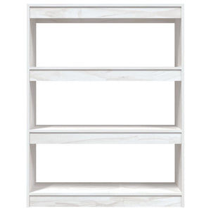 Libreria/Divisorio Bianco 100x30x103 cm in Massello di Pino cod mxl 18635