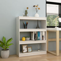 Libreria/Divisorio Bianco 100x30x103 cm in Massello di Pino cod mxl 18635