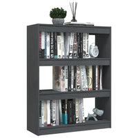 Libreria/Divisorio Grigio 100x30x103 cm in Massello di Pino cod mxl 23759