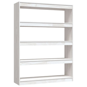 Libreria/Divisorio Bianco 100x30x135,5 cm in Legno di Pino 808219