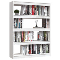 Libreria/Divisorio Bianco 100x30x135,5 cm in Legno di Pino 808219