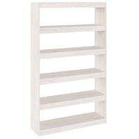 Libreria/Divisorio Bianco 100x30x167,5 cm in Massello di Pino cod mxl 24801