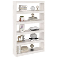 Libreria/Divisorio Bianco 100x30x167,5 cm in Massello di Pino cod mxl 24801