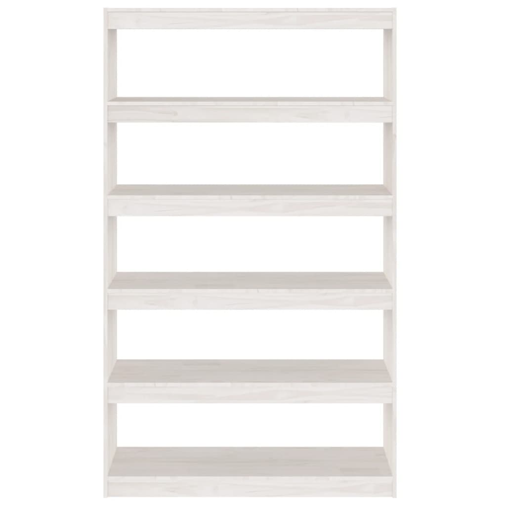 Libreria/Divisorio Bianco 100x30x167,5 cm in Massello di Pino cod mxl 24801