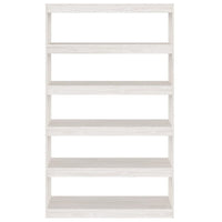 Libreria/Divisorio Bianco 100x30x167,5 cm in Massello di Pino cod mxl 24801