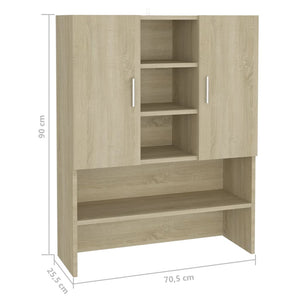 Mobile per Lavatrice Rovere Sonoma 70,5x25,5x90 cm 808389