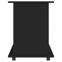 Mobiletto con Rotelle Nero 60x45x60 cm in Truciolato cod mxl 47273