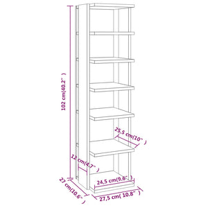 Scarpiere 2 pz Bianche 25x27x102 cm in Legno Multistrato cod mxl 77015