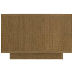 Tavolino da Salotto Miele 50x50x33,5 cm Legno Massello di Pino