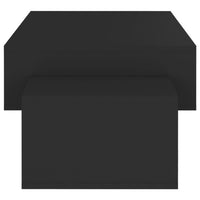 Tavolino da Salotto Nero 105x55x32 cm in Truciolato