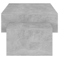 Tavolino da Salotto Grigio Cemento 105x55x32 cm in Truciolato cod mxl 7626