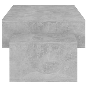 Tavolino da Salotto Grigio Cemento 105x55x32 cm in Truciolato cod mxl 7626