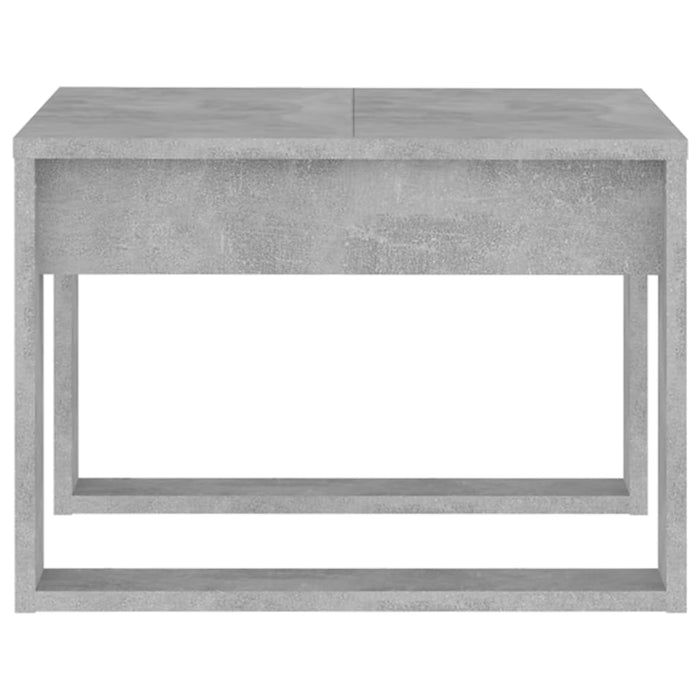 Tavolino Servizio Grigio Cemento 50x50x35 cm in Truciolato