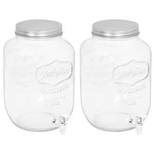 Distributori di Bevande 2 pz 8050 ml in Vetro