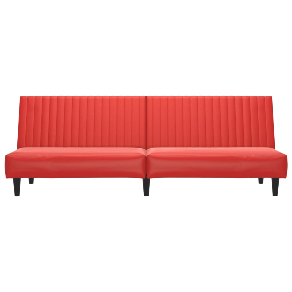 Divano Letto a 2 Posti Rosso Vino in Similpelle cod mxl 28024