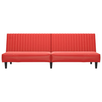 Divano Letto a 2 Posti Rosso Vino in Similpelle cod mxl 28024