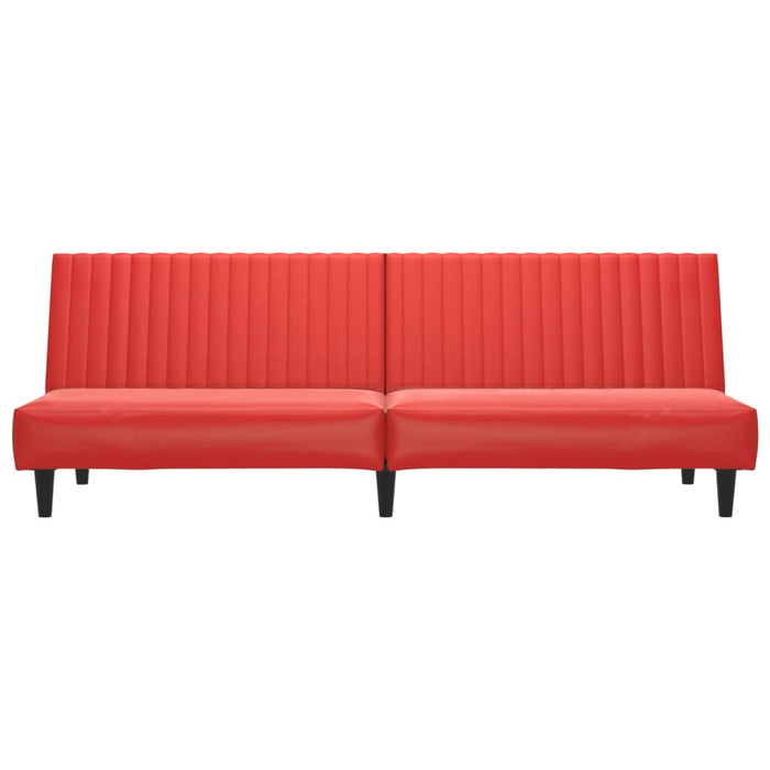 Divano Letto a 2 Posti Rosso Vino in Similpelle cod mxl 28024