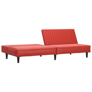 Divano Letto a 2 Posti Rosso Vino in Similpelle cod mxl 28024