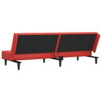 Divano Letto a 2 Posti Rosso Vino in Similpelle cod mxl 28024