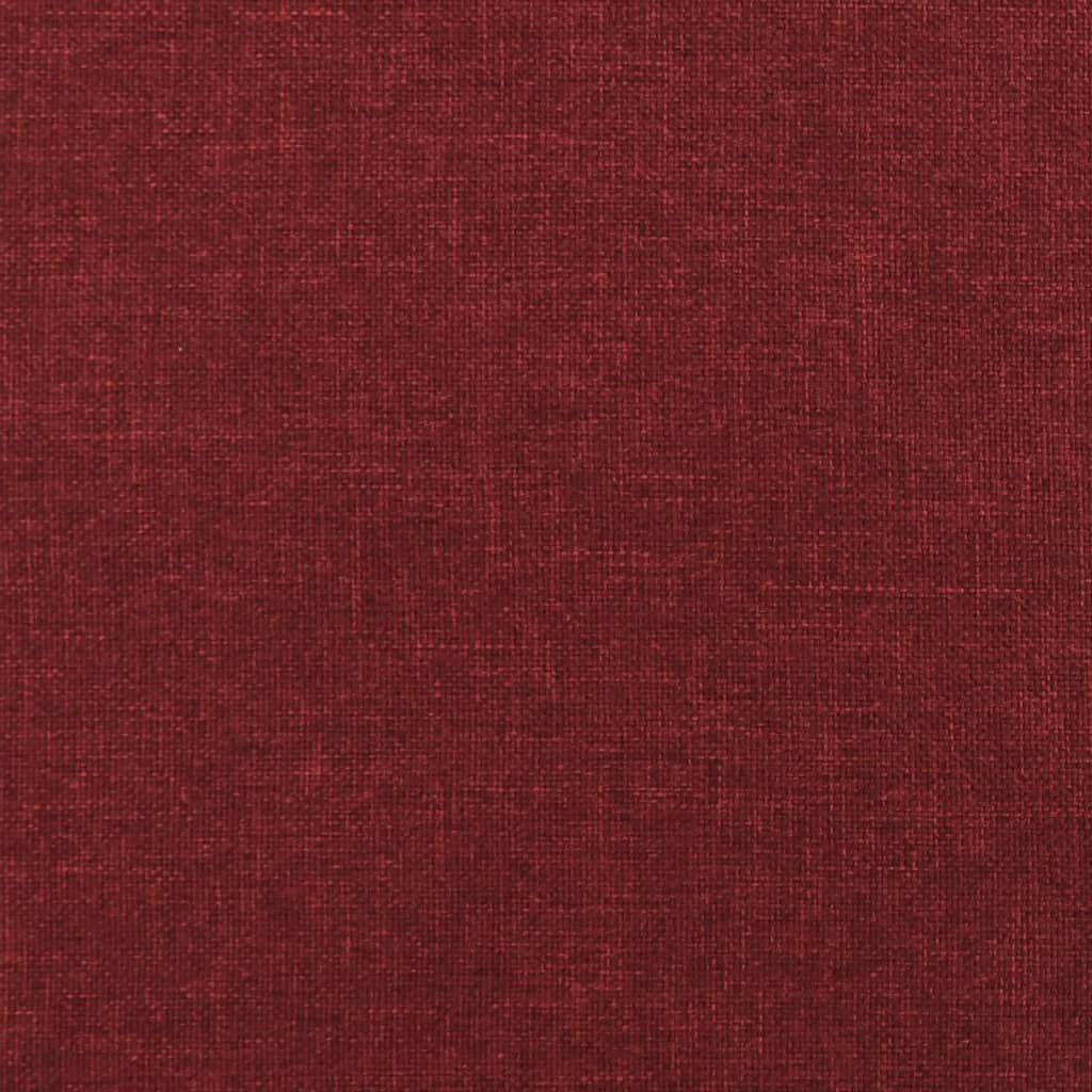 Poggiapiedi Rosso Vino 78x56x32 cm in Tessuto 337683