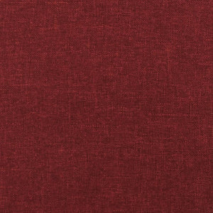 Poggiapiedi Rosso Vino 78x56x32 cm in Tessuto 337683