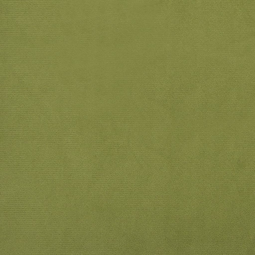 Poggiapiedi Verde Chiaro 78x56x32 cm in Velluto 337690