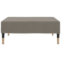 Poggiapiedi Grigio Chiaro 78x56x32 cm in Velluto cod mxl 62086