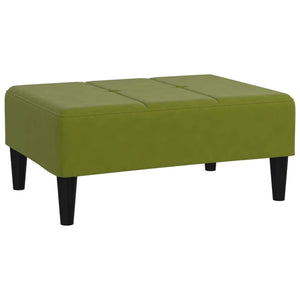 Poggiapiedi Verde Chiaro 78x56x32 cm in Velluto 337761