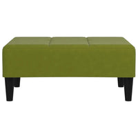 Poggiapiedi Verde Chiaro 78x56x32 cm in Velluto cod mxl 70388