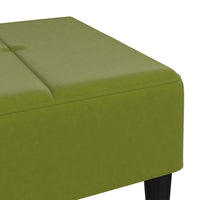 Poggiapiedi Verde Chiaro 78x56x32 cm in Velluto 337761