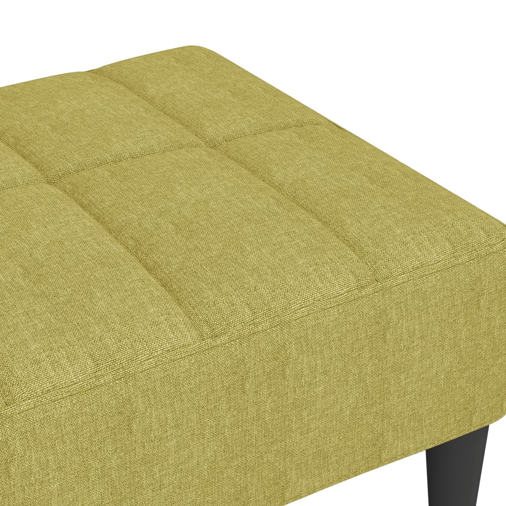 Poggiapiedi Verde 78x56x32 cm in Tessuto 337783