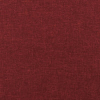 Poggiapiedi Rosso Vino 78x56x32 cm in Tessuto cod mxl 70417