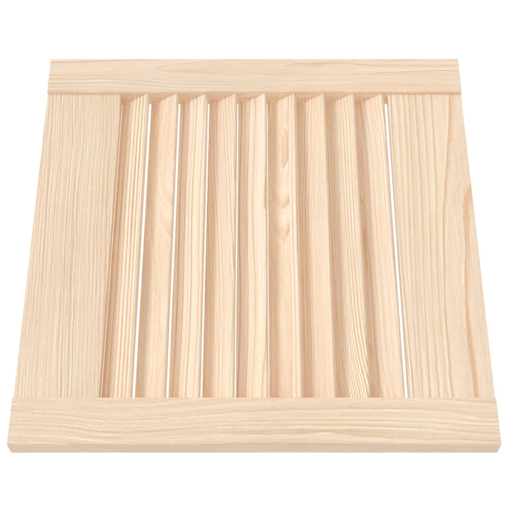 Ante a Lamelle 2 pz in Legno Massello di Pino 39,5x39,4 cm 151107