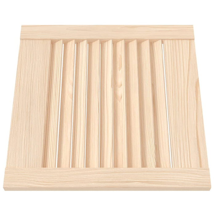 Ante con Design a Lamelle 4 pz 39,5x39,4 cm in Legno di Pino 151108