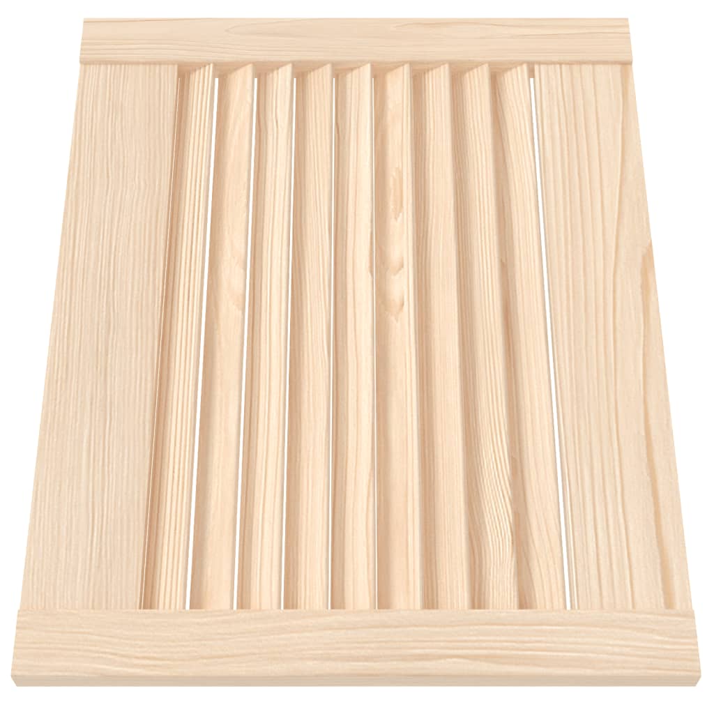 Ante a Lamelle 2 pz in Legno Massello di Pino 39,5x49,4cm 151110