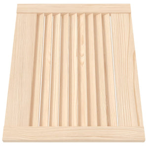 Ante a Lamelle 2 pz in Legno Massello di Pino 39,5x49,4cm 151110