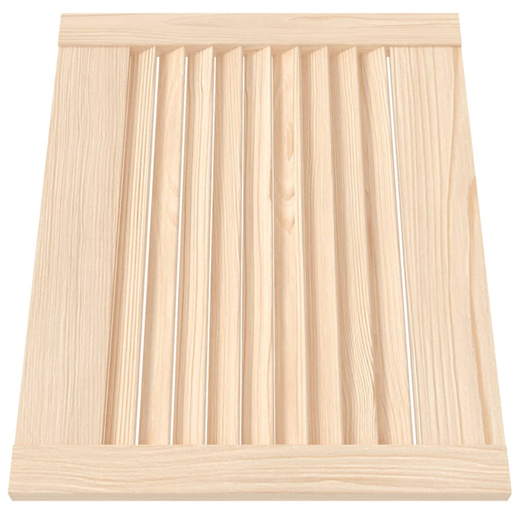 Ante a Lamelle 2 pz in Legno Massello di Pino 39,5x49,4cm 151110