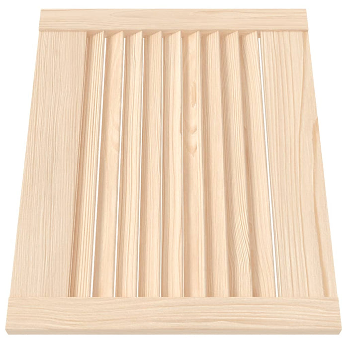 Ante a Lamelle 2 pz in Legno Massello di Pino 39,5x49,4cm cod mxl 73581